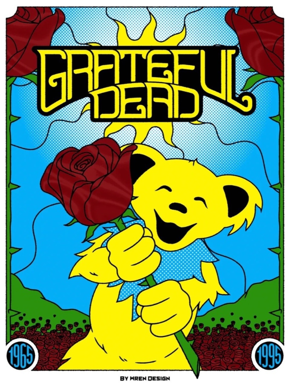 Grateful Dead Poster by Wren Design from Bottleneck Gallery